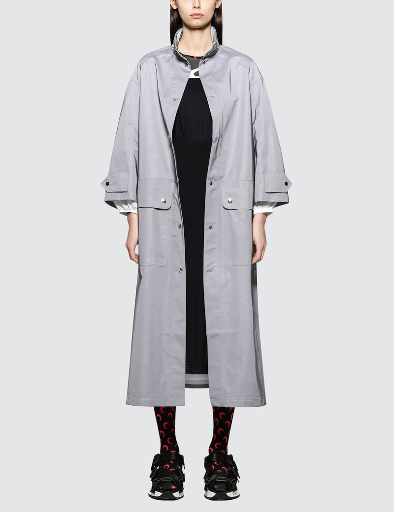 Image of Marine Serre Bell-shaped Reflective Parka Jacket