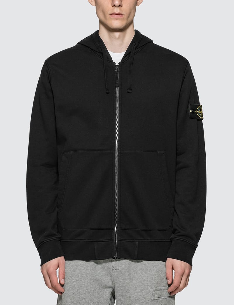 stone island full zip sweatshirt