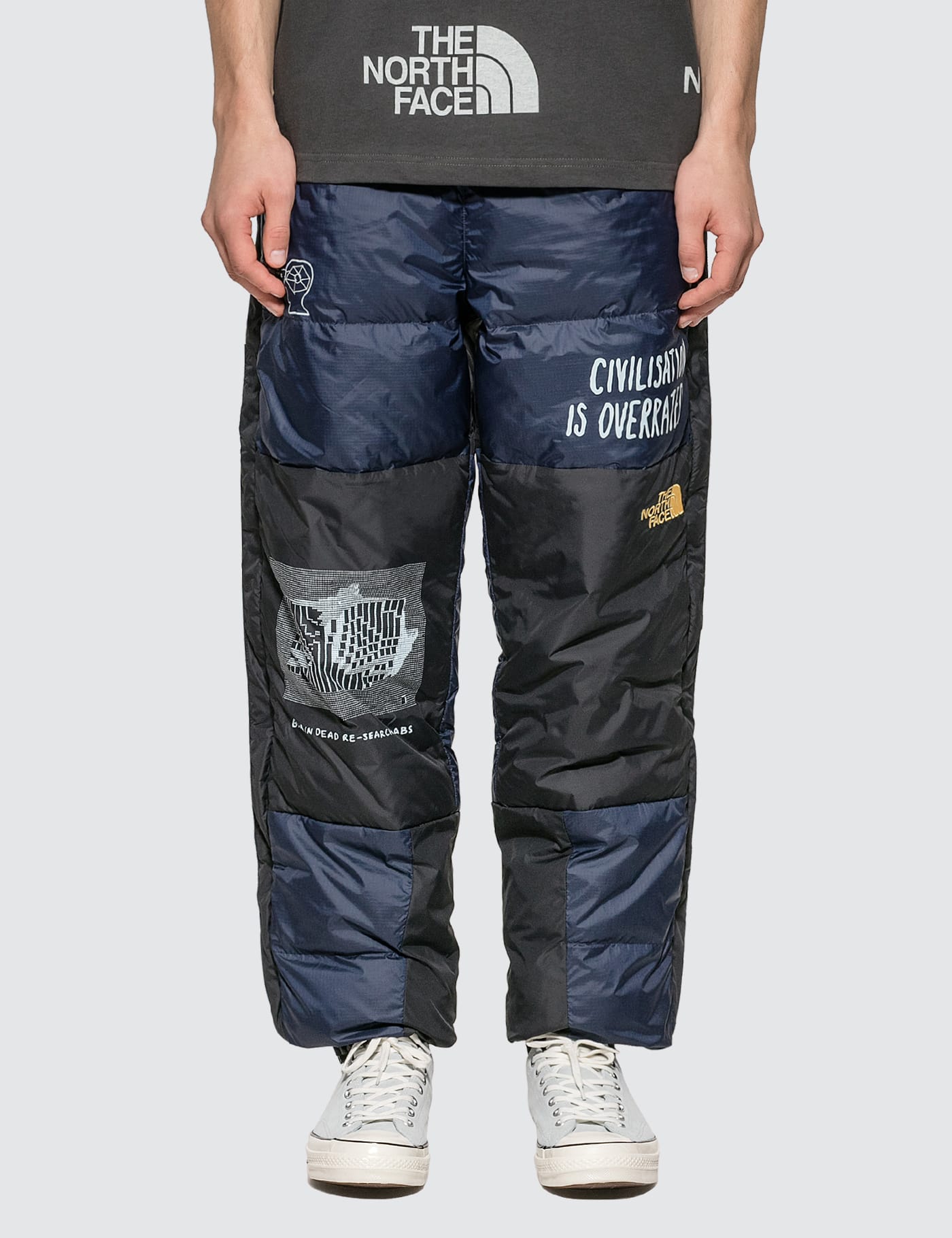 north face puffer pants