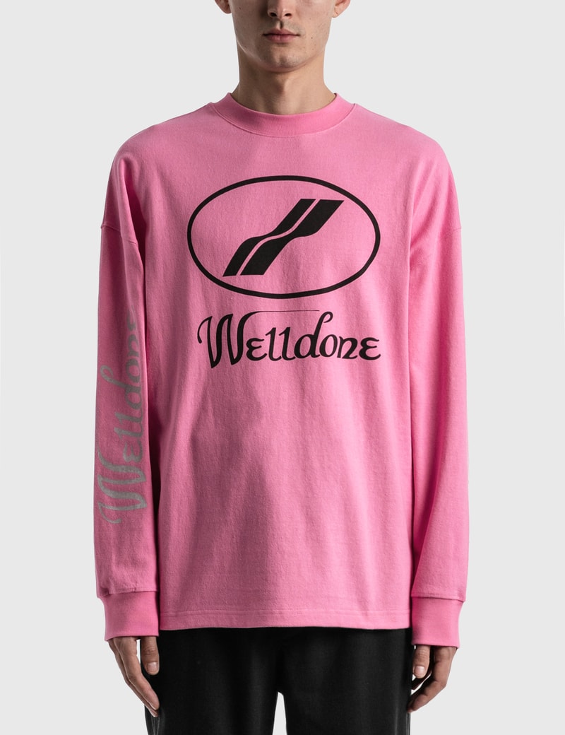 Image of Wedone Wedone Print Logo Long Sleeve T-Shirt