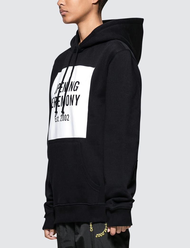 opening ceremony box logo hoodie