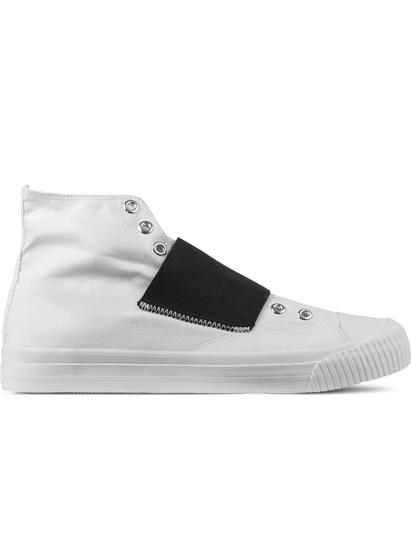 white high cut shoes