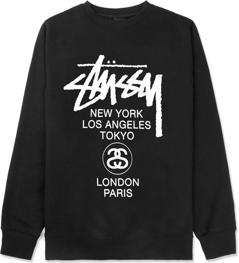 stussy crewneck world tour