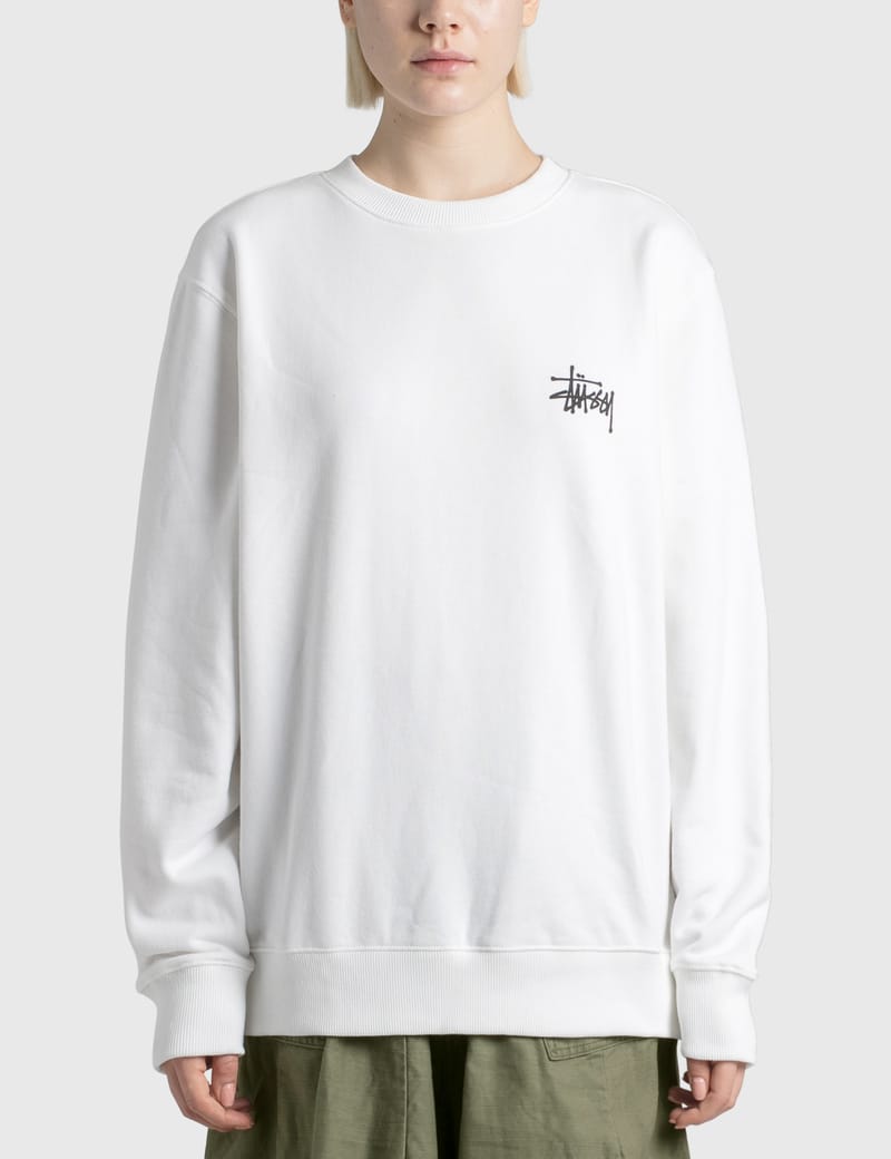 stussy sweatshirt white