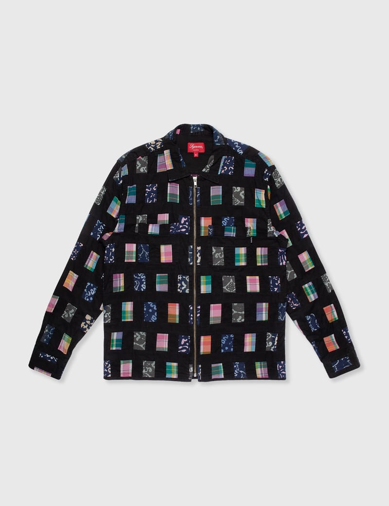 supreme zip shirt
