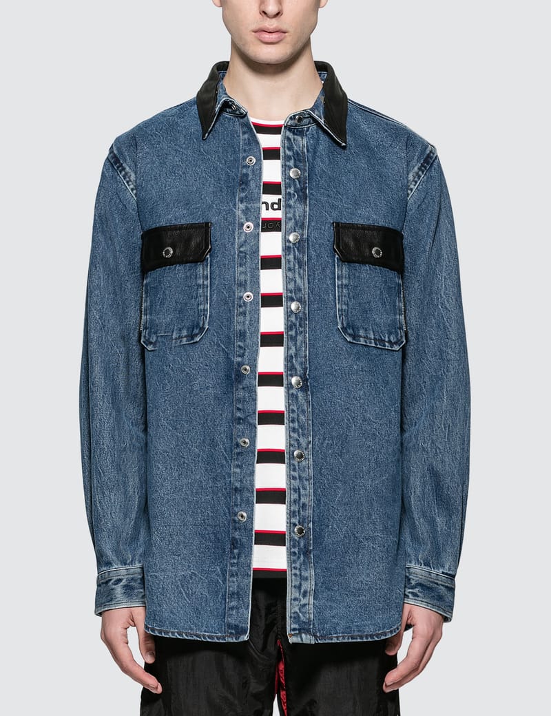 Alexander Wang Oversized Denim Button 