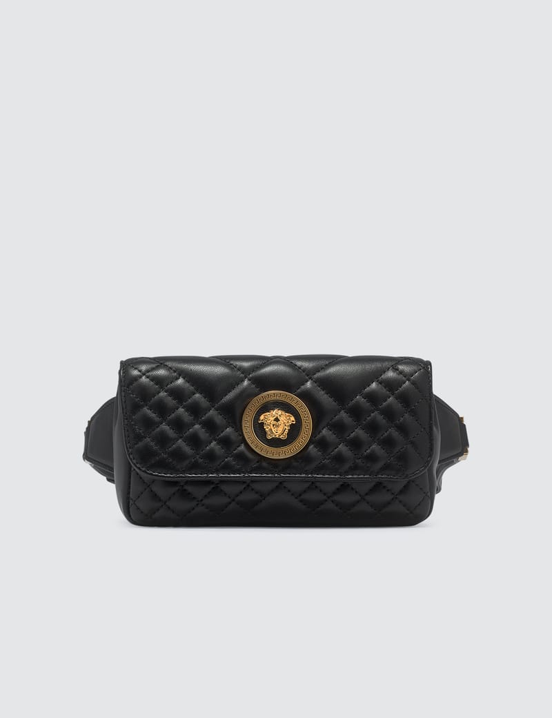 versace quilted belt bag