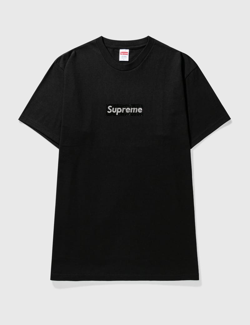 supreme box logo x swarovski