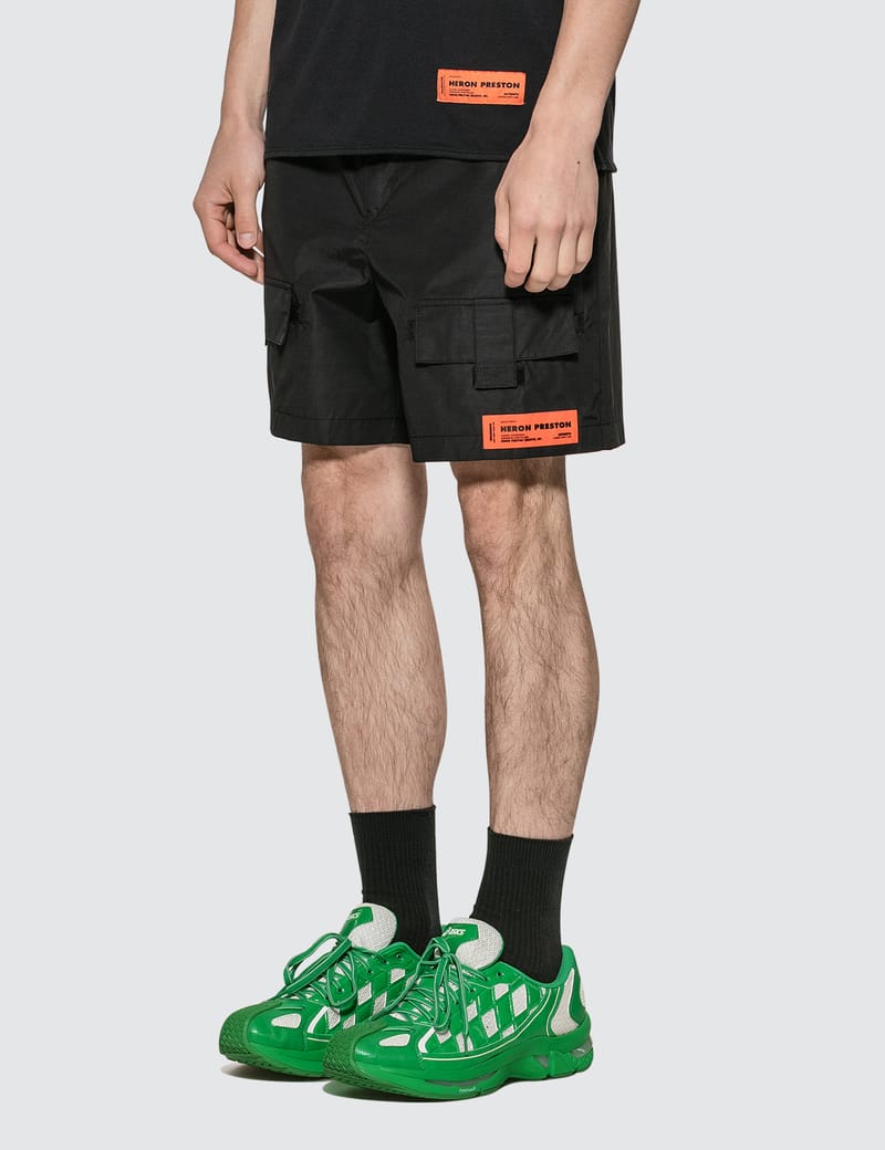 heron preston cargo shorts