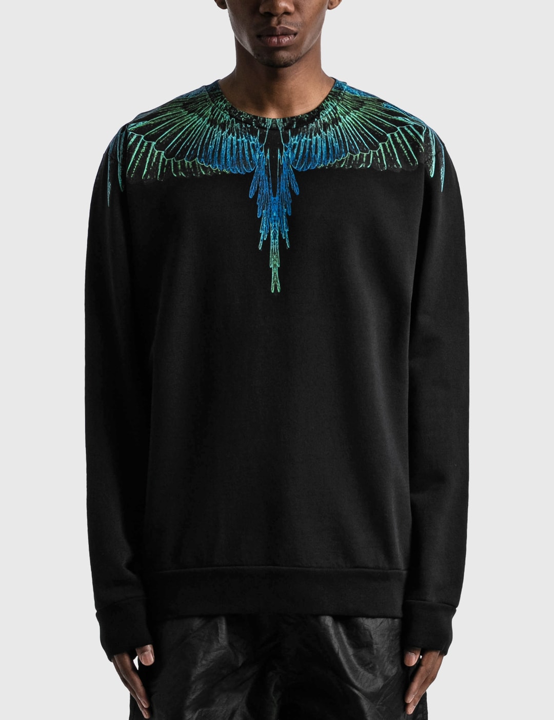 Marcelo Burlon - Blue Wings Sweatshirt | HBX - Globally Curated and Lifestyle by Hypebeast