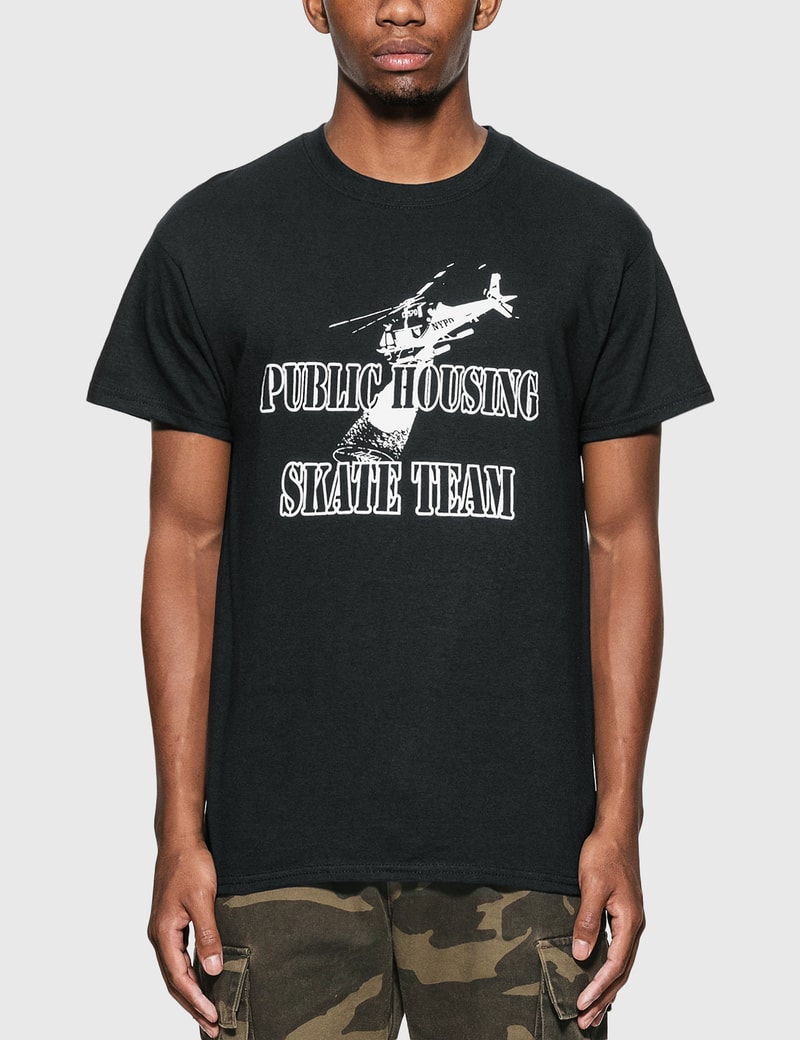 Image of Public Housing Skate Team Helicopter T-Shirt