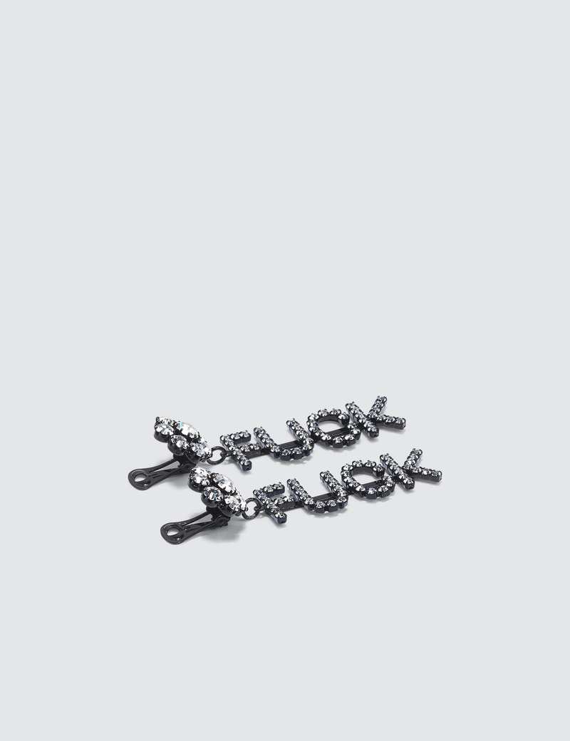Ashley Williams FUCK Earrings