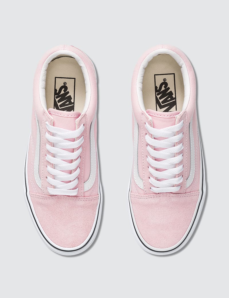 vans old skool blushing true white