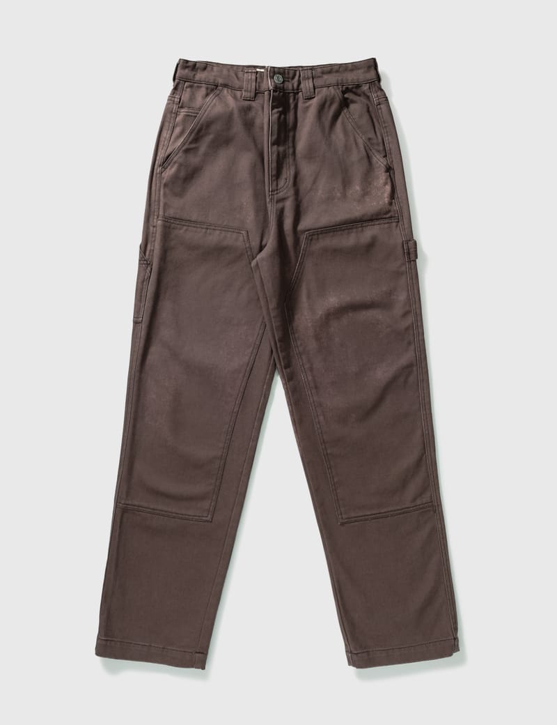 Stussy Spotted Bleach Work Pants In 