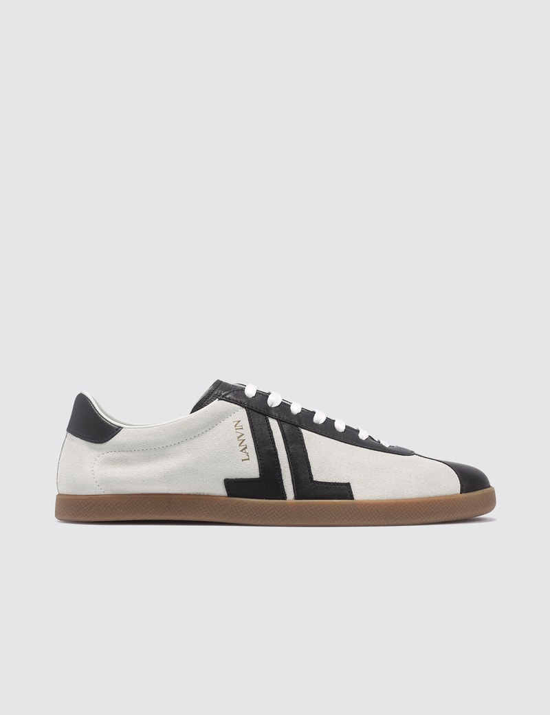 Image of Lanvin JL Low Top Sneaker In Nappa And Suede