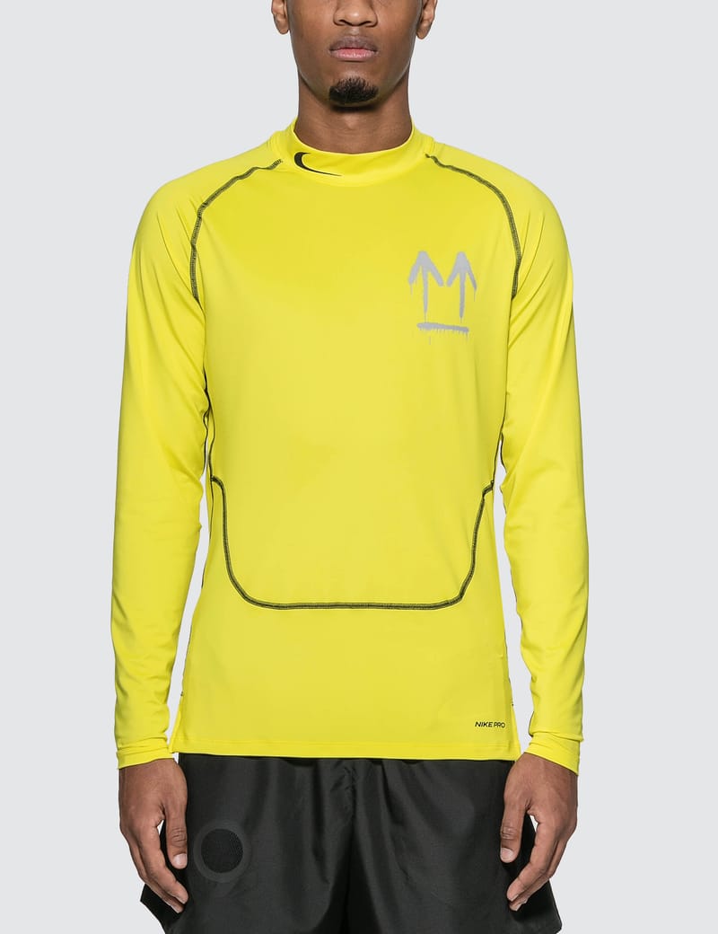 nike off white pro long sleeve