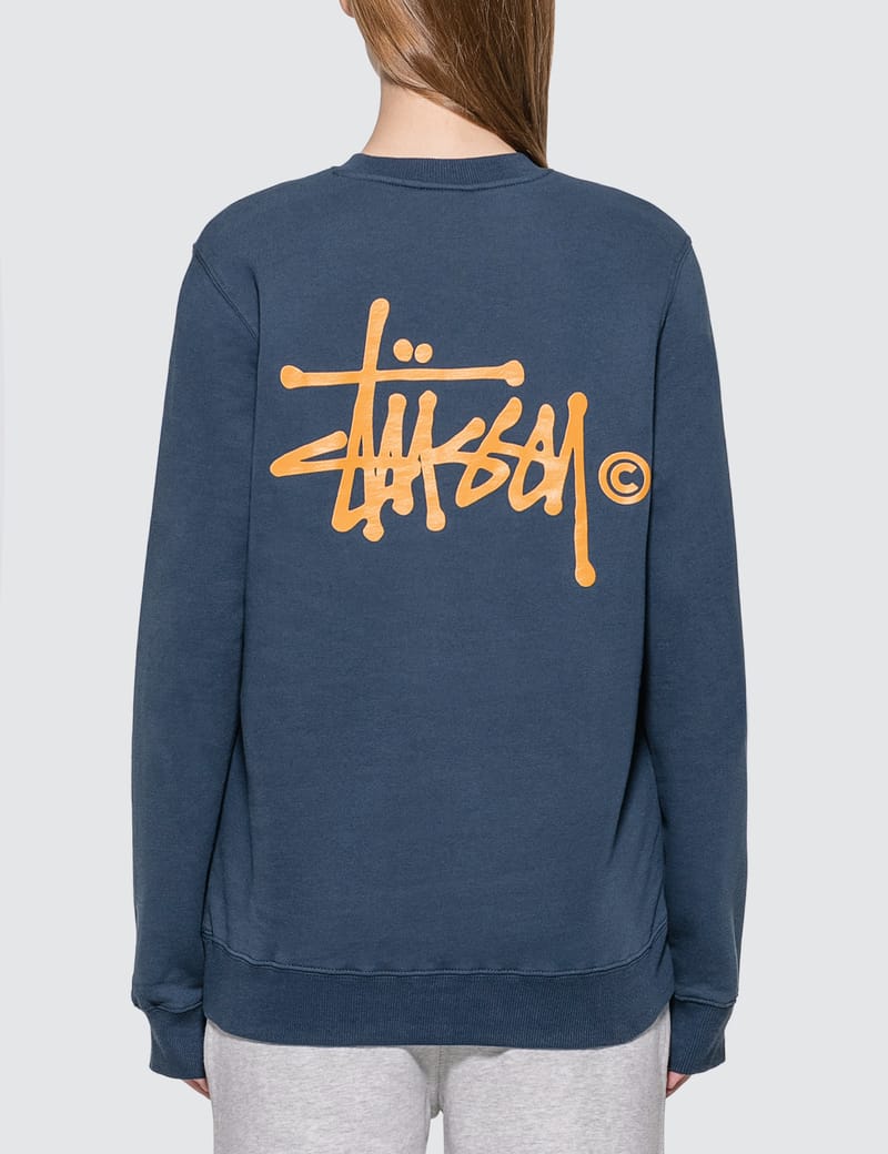 stussy basic logo sweatshirt