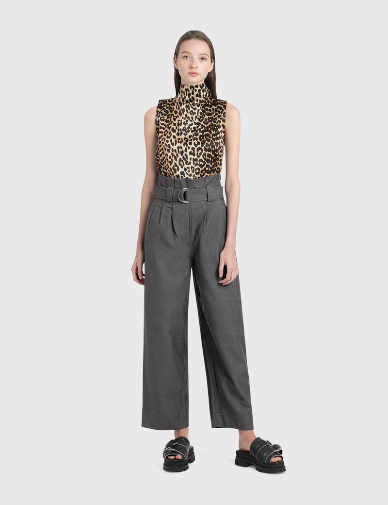 Image of Ganni Chino Belt Pants