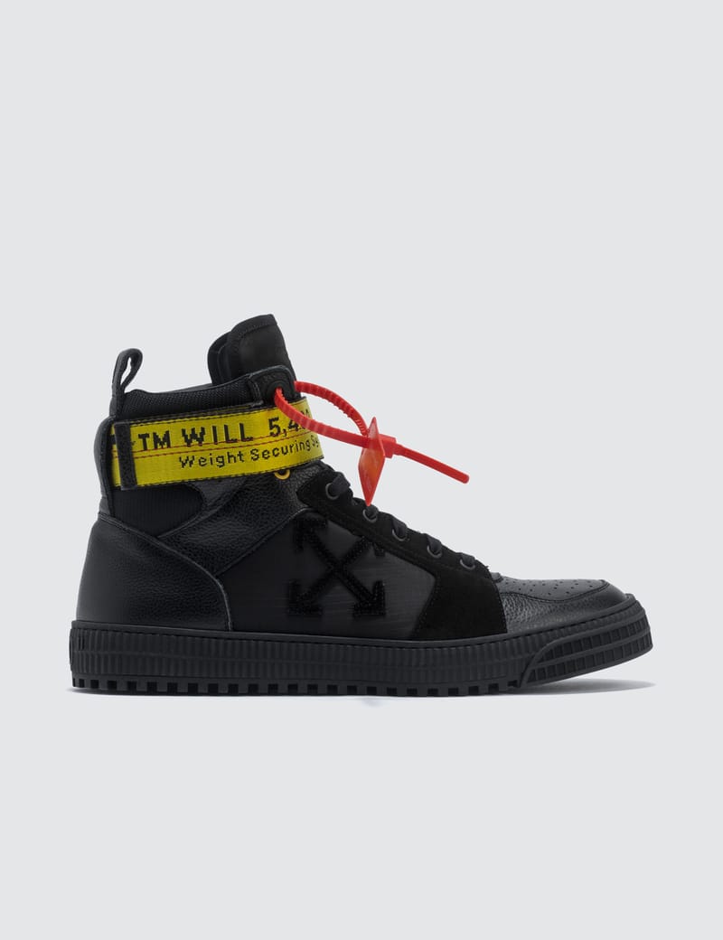 off white industrial belt high top sneaker