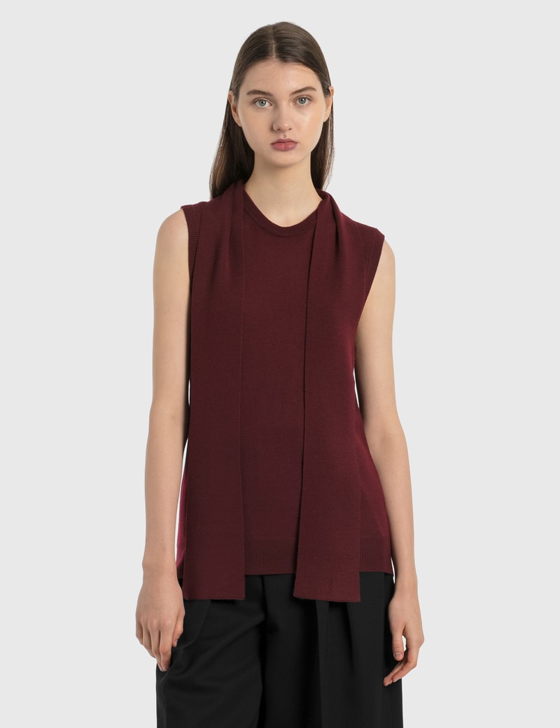Image of Maison Margiela Knit Vest With Tie