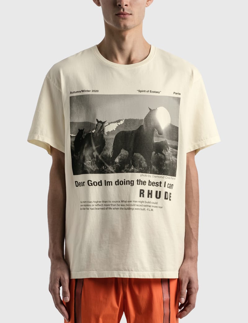 Rhude graphic tee Clearance
