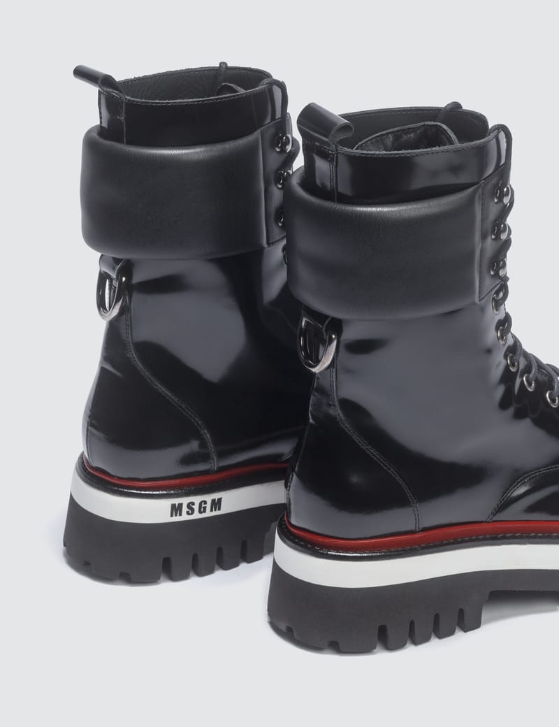 msgm lace up boots