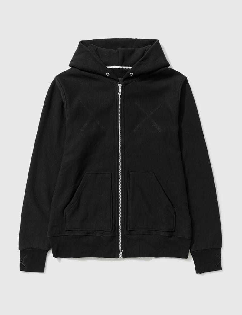 cross zip hoodie
