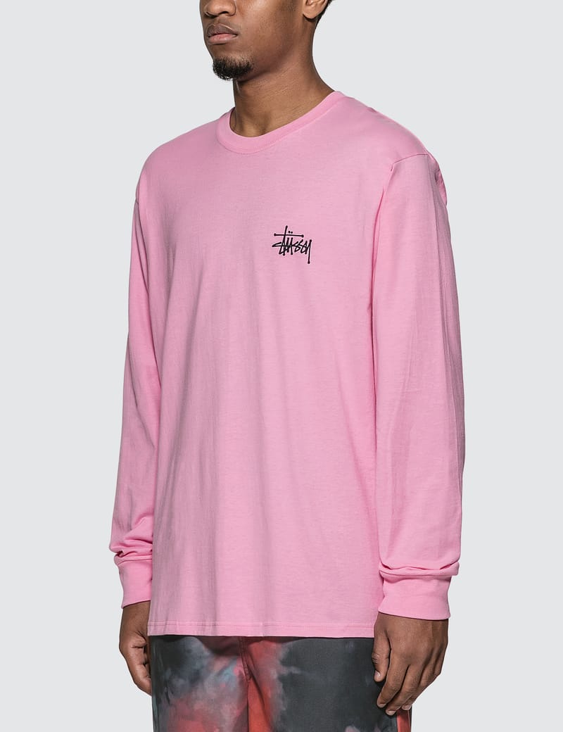 pink stussy crewneck