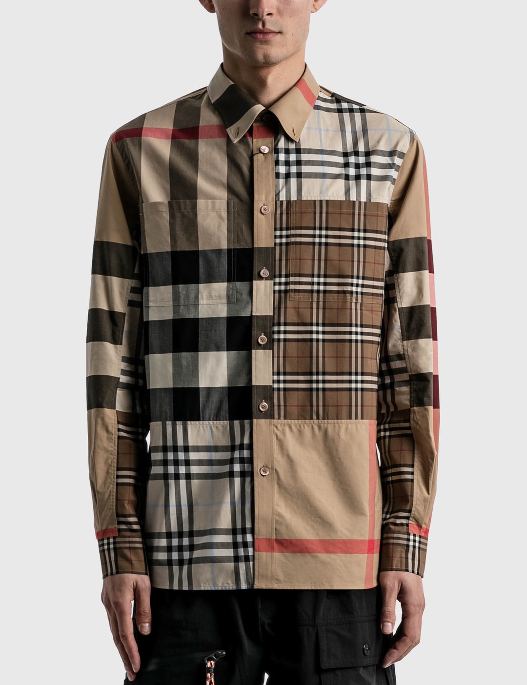 Styre Snavset spade Burberry - Contrast Check Stretch Cotton Poplin Shirt | HBX - Globally  Curated Fashion and Lifestyle by Hypebeast