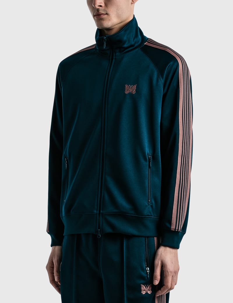 teal track jacket