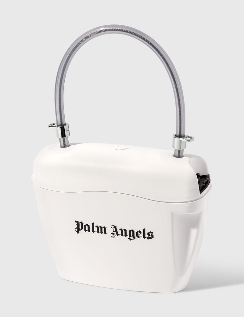 palm angels padlock bag clear