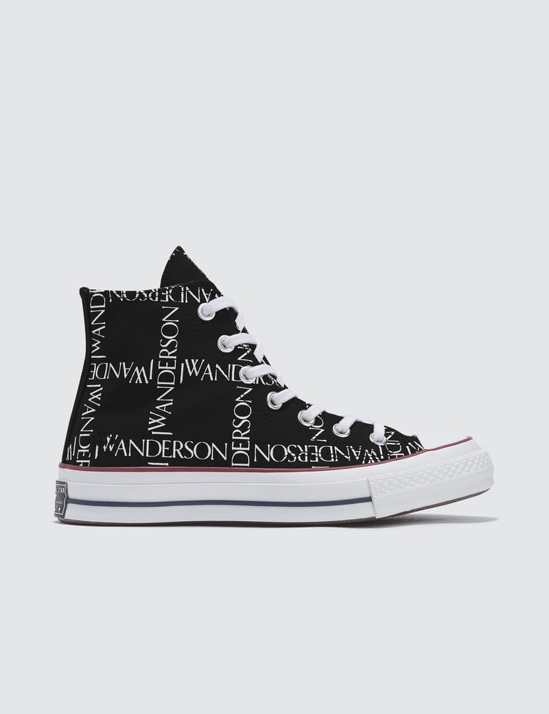 black logo grid chuck taylor converse