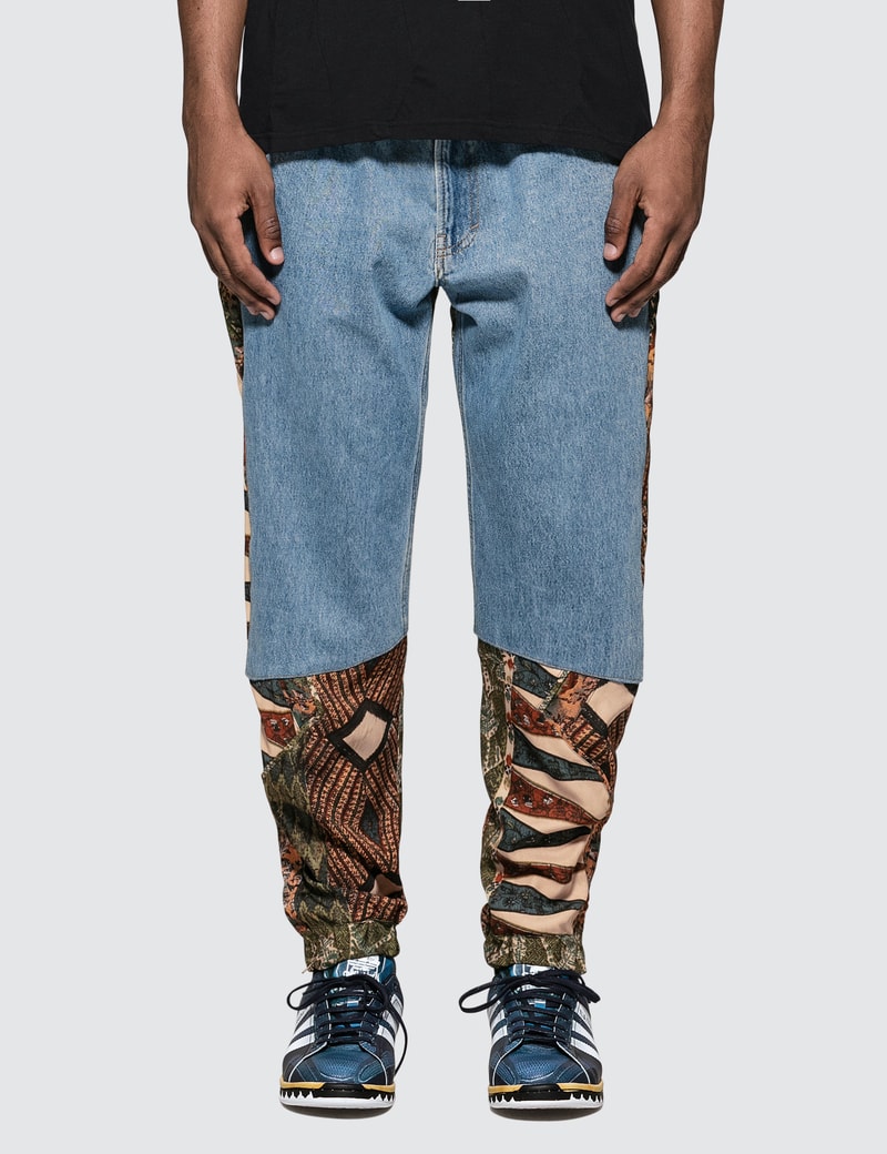 Image of Martine Rose Hybrid Denim Track Pants