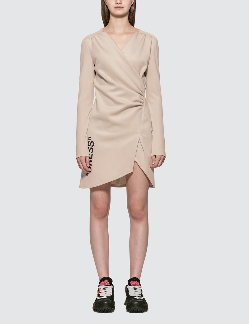 Off-White Quote Mini Dress