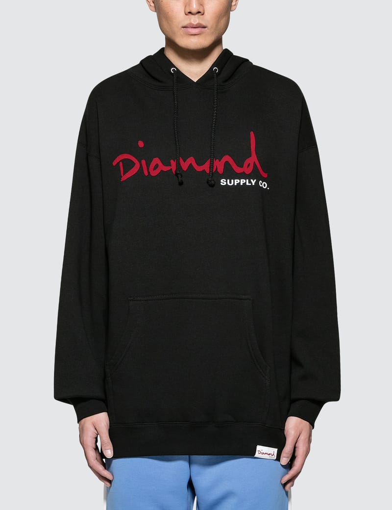 diamond supply og script hoodie
