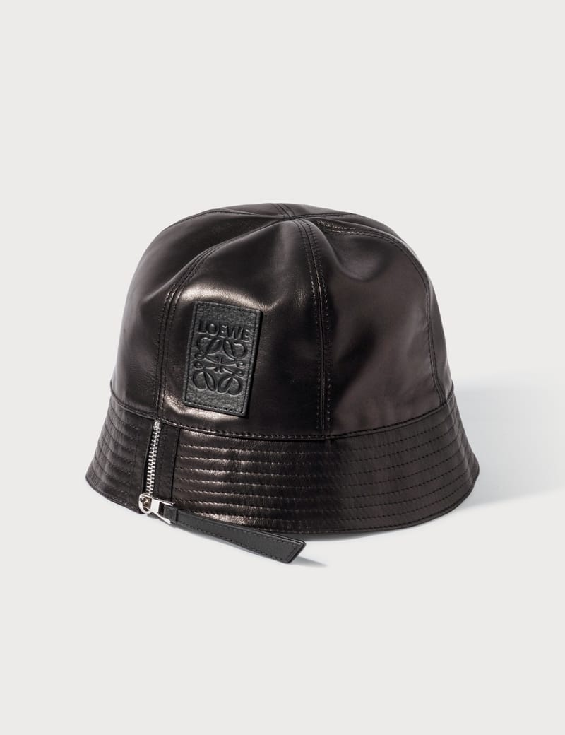 loewe leather bucket hat