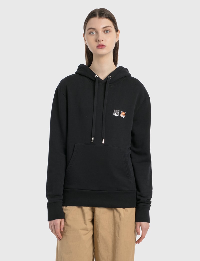 Image of Maison Kitsune Double Fox Head Patch Hoodie