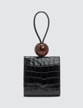 BY FAR Ball Black Croco Embossed Leather Bag Picture