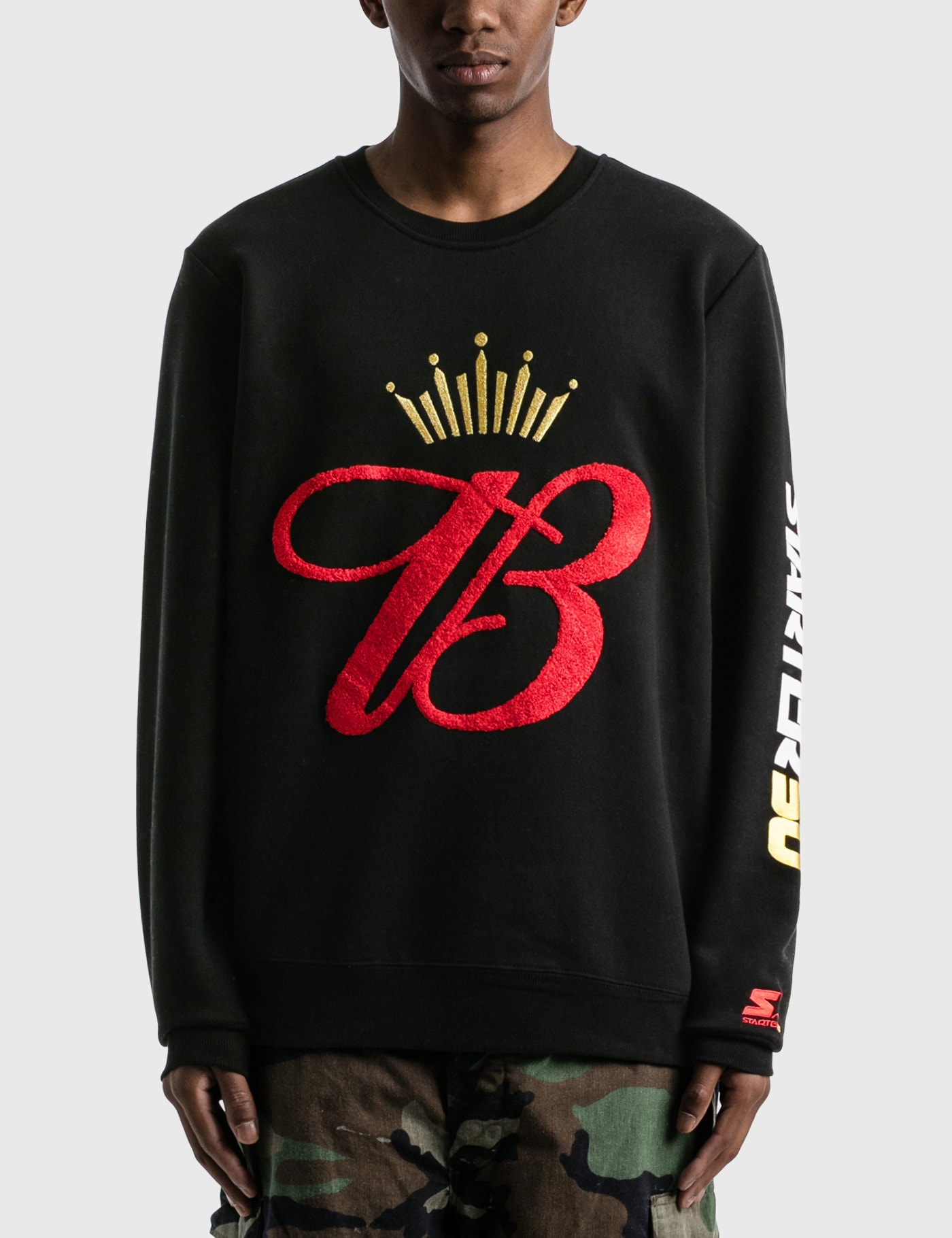 Starter Budweiser X  Crown Fleece Sweatshirt In Black