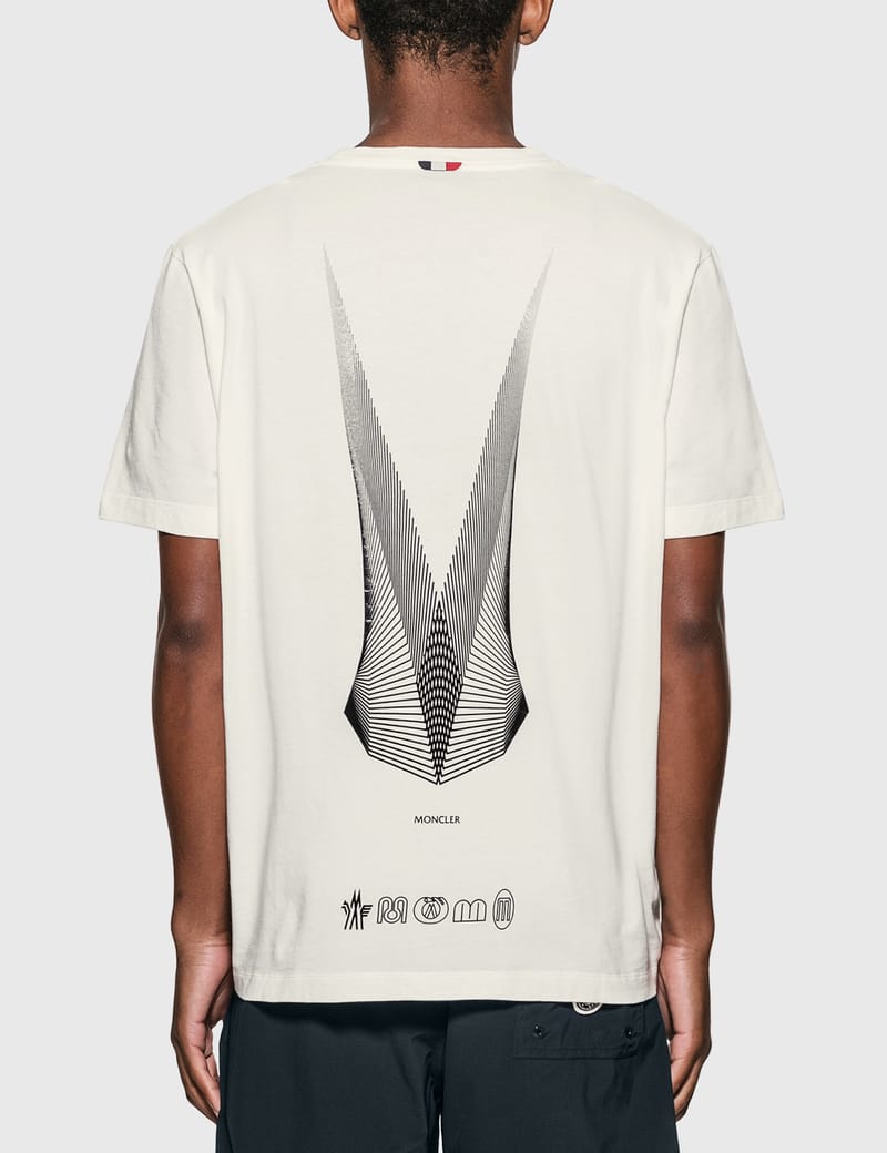 mens white moncler t shirt