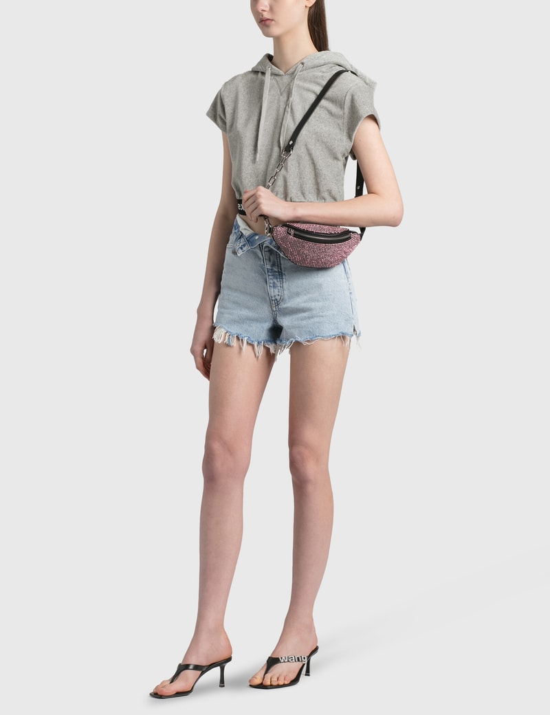 Image of Alexander Wang Attica Rhinestone Fanny Pack