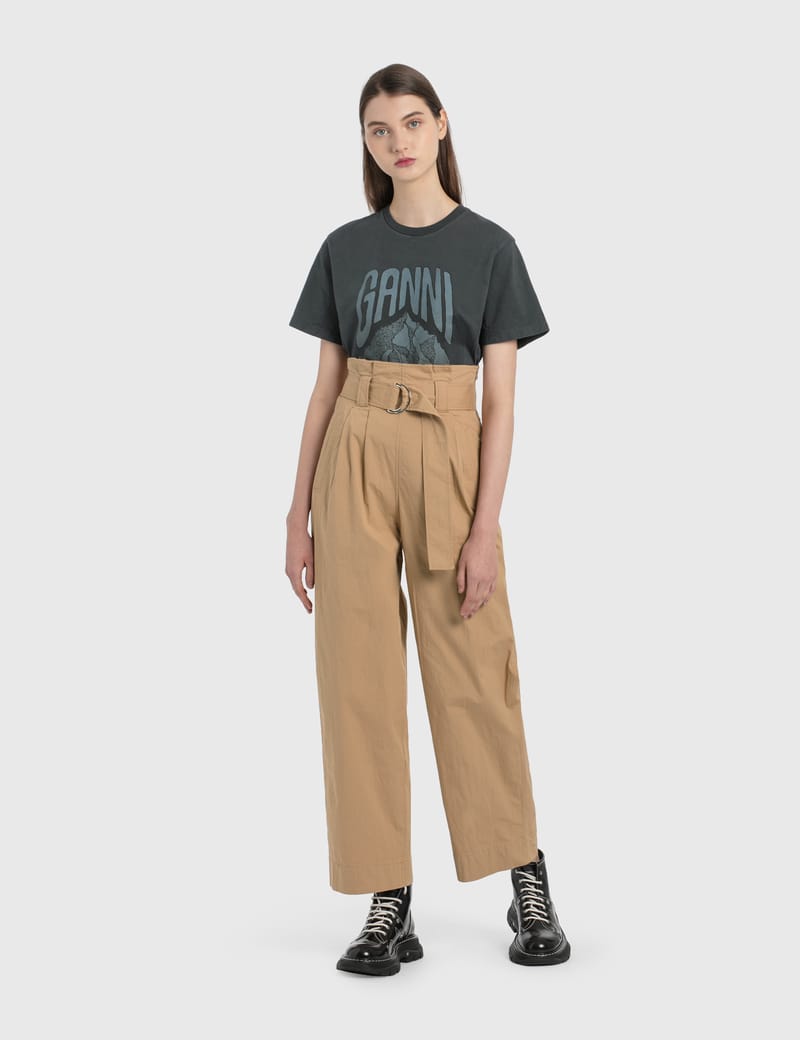 Ganni ripstop cotton chino Clearance