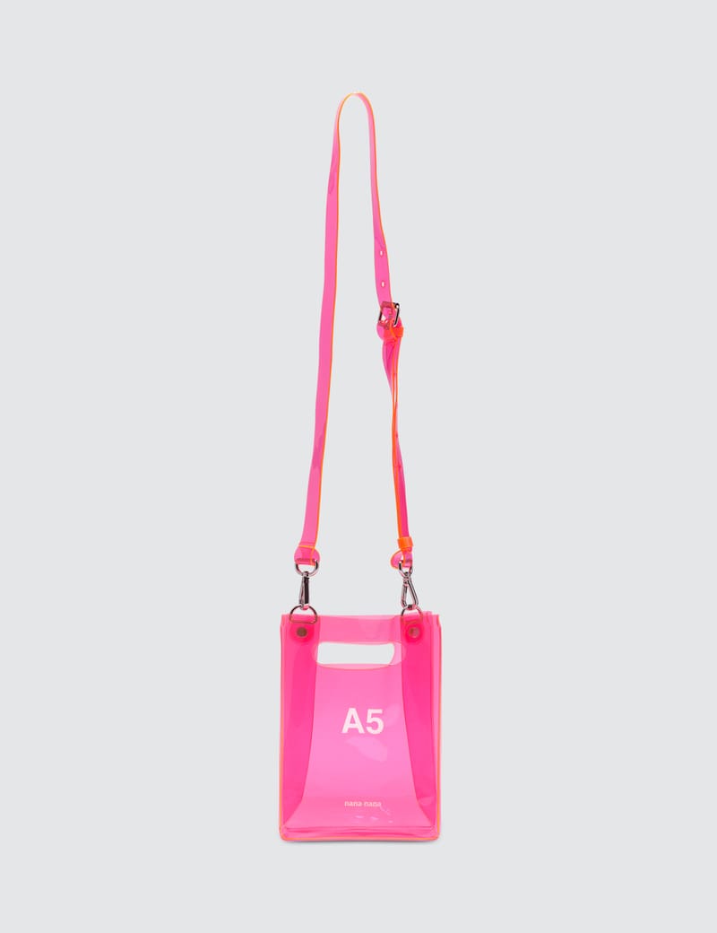 pink pvc bag