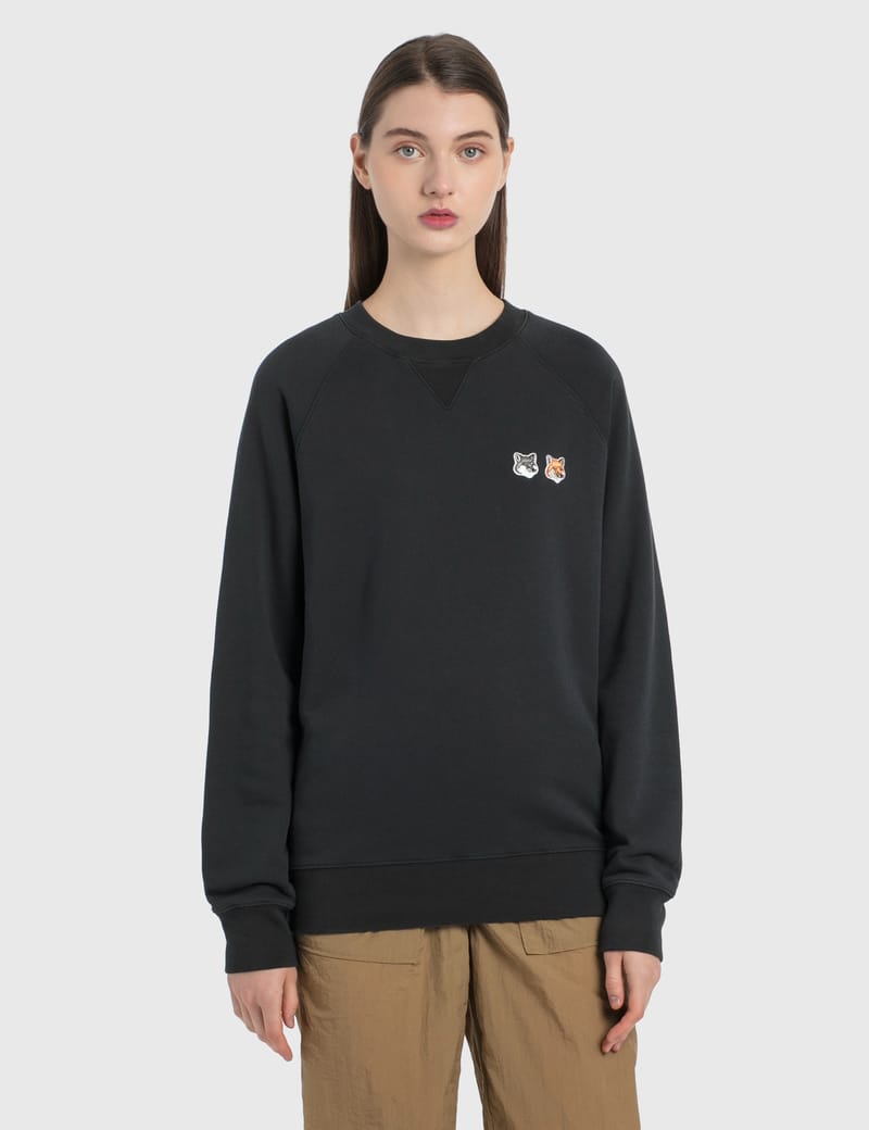 maison kitsune fox head sweatshirt