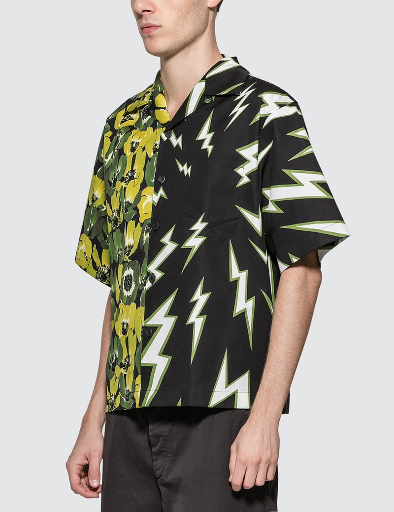 prada printed poplin shirt