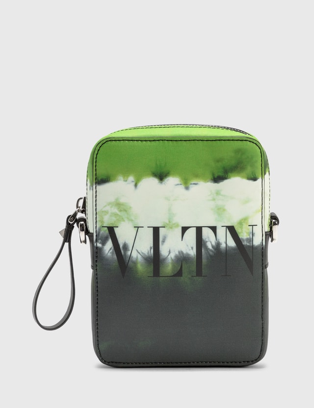 Valentino Valentino Garavani Small Jelly Block Leather Crossbody Bag Verde Fluo-bianco Ottico-nero/nero Men