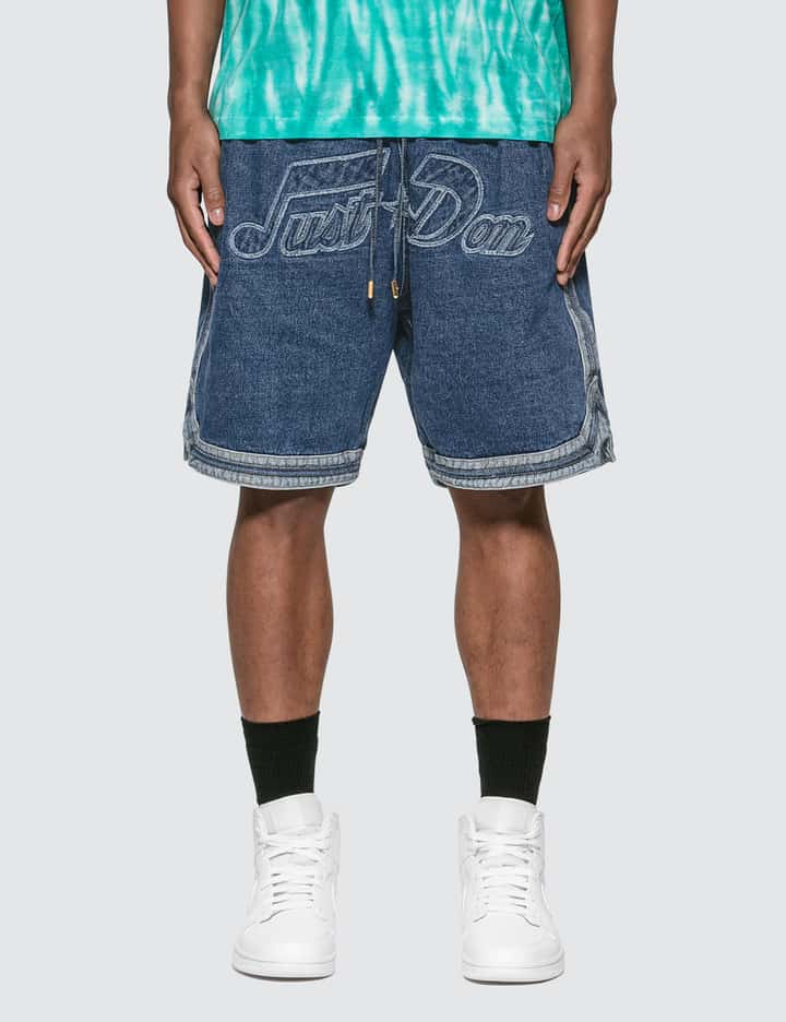 Just Don Sound Denim Basketball Shorts Hbx