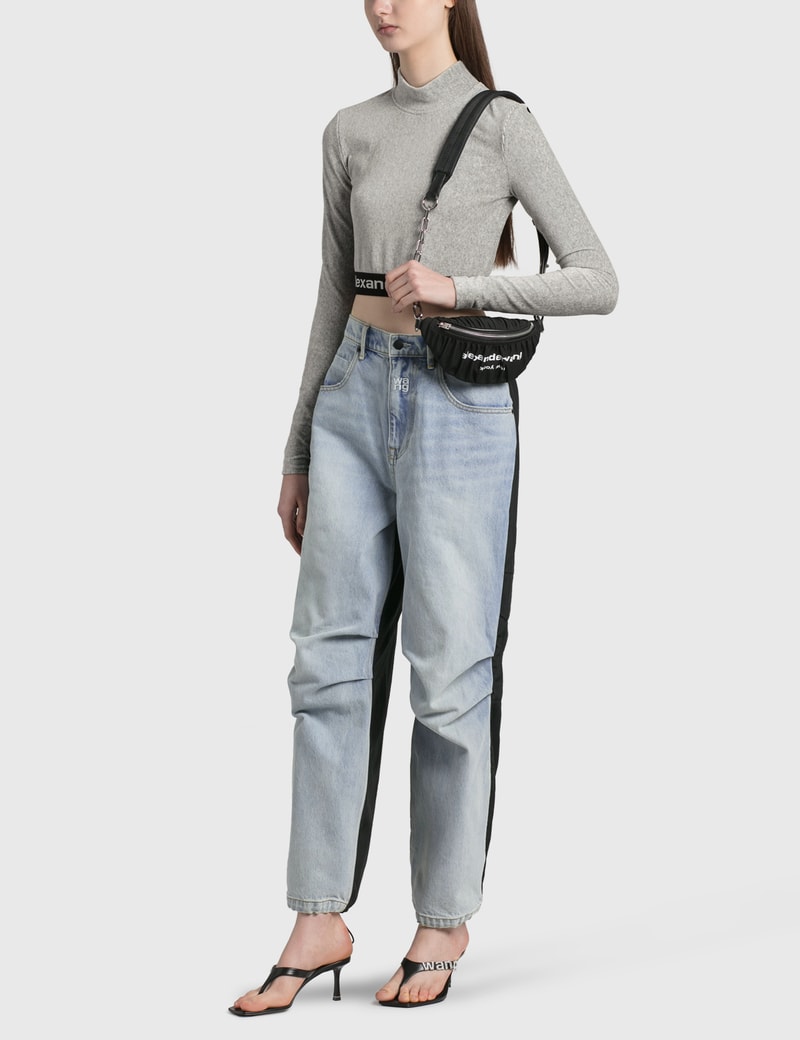 Image of Alexander Wang Attica Ruched Fanny Pack