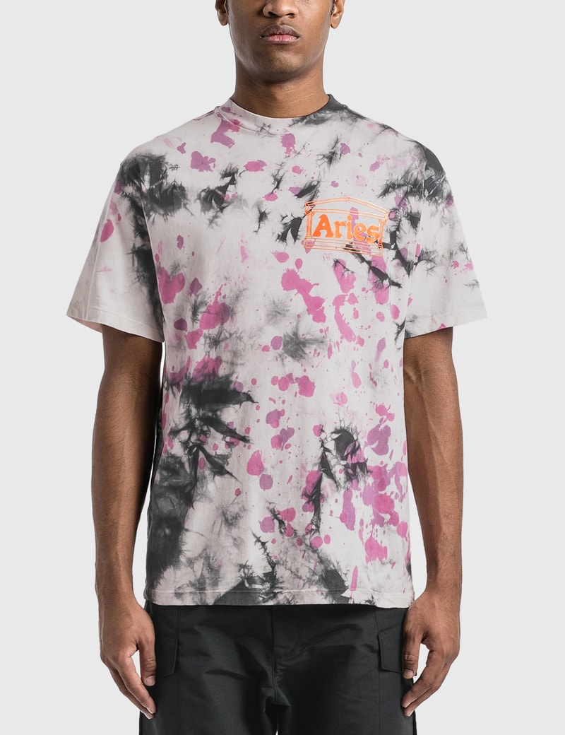Image of Aries Tie Dye Temple T-Shirt
