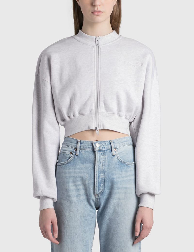 light grey cropped jacket